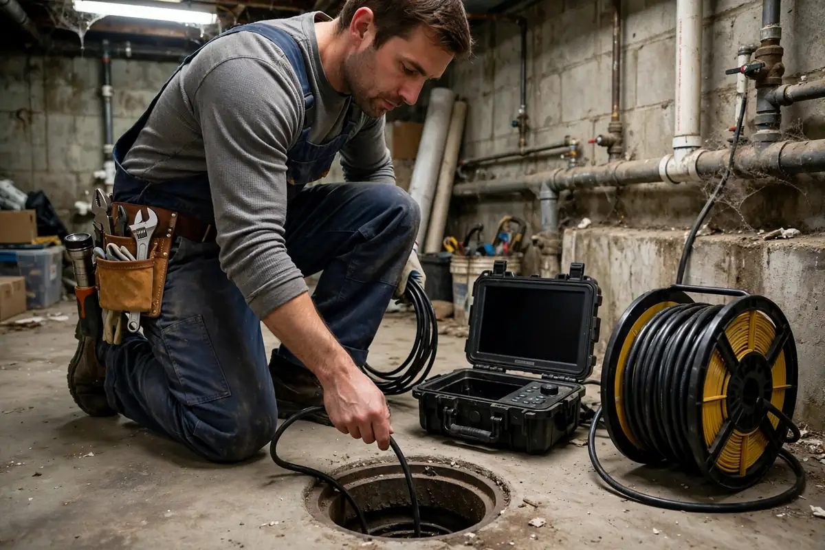 Burst or split supply pipe flooding a room