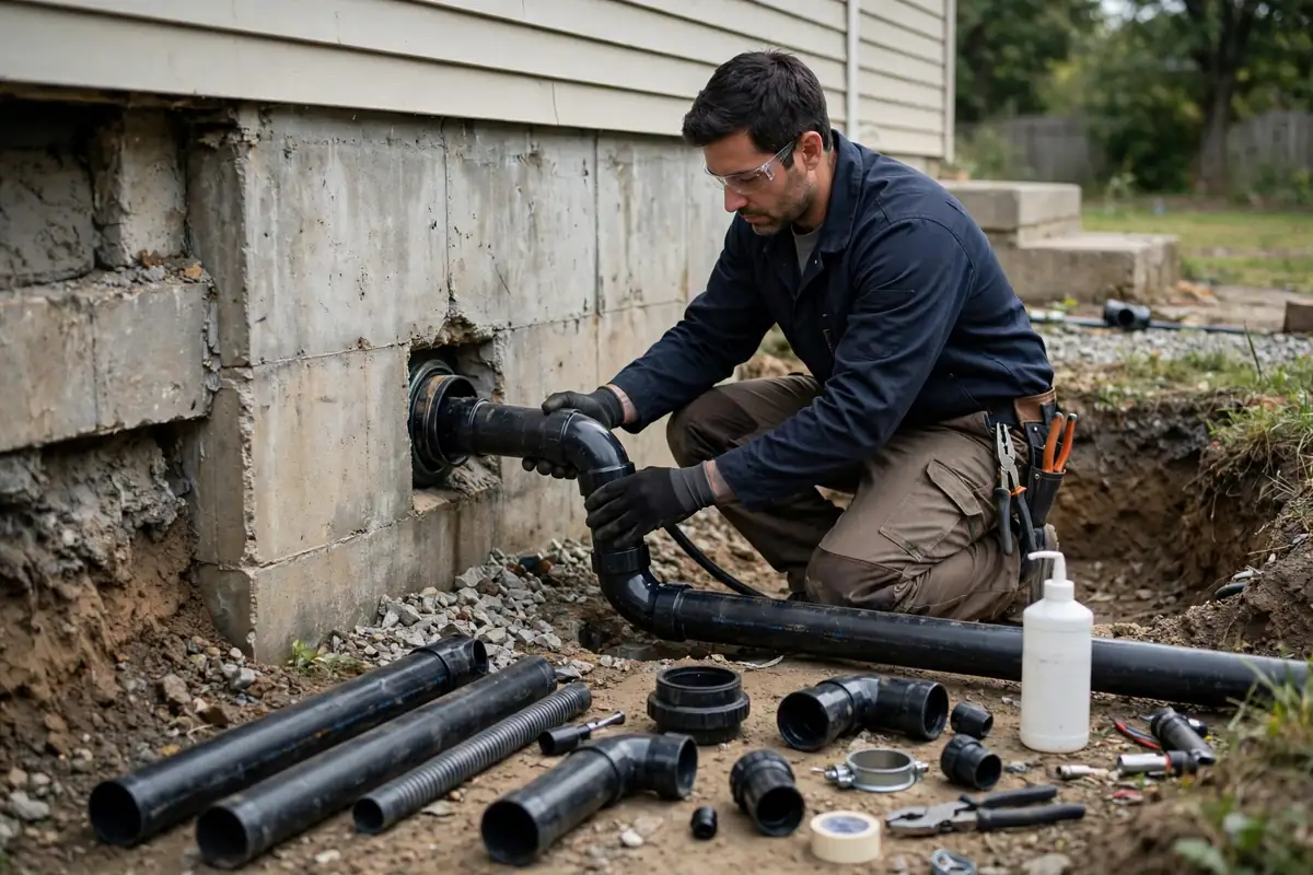Sewer backup into tubs and floor drains