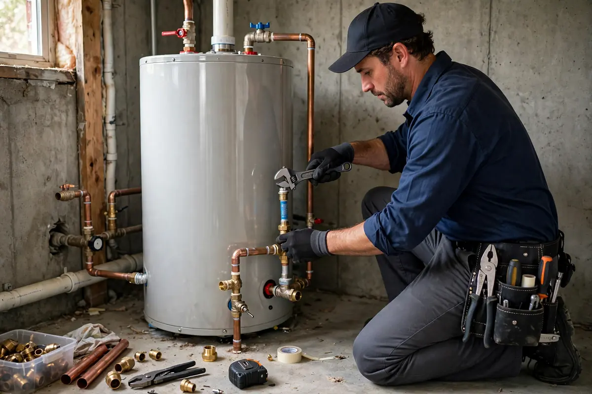 Water heater leaking or out of hot water