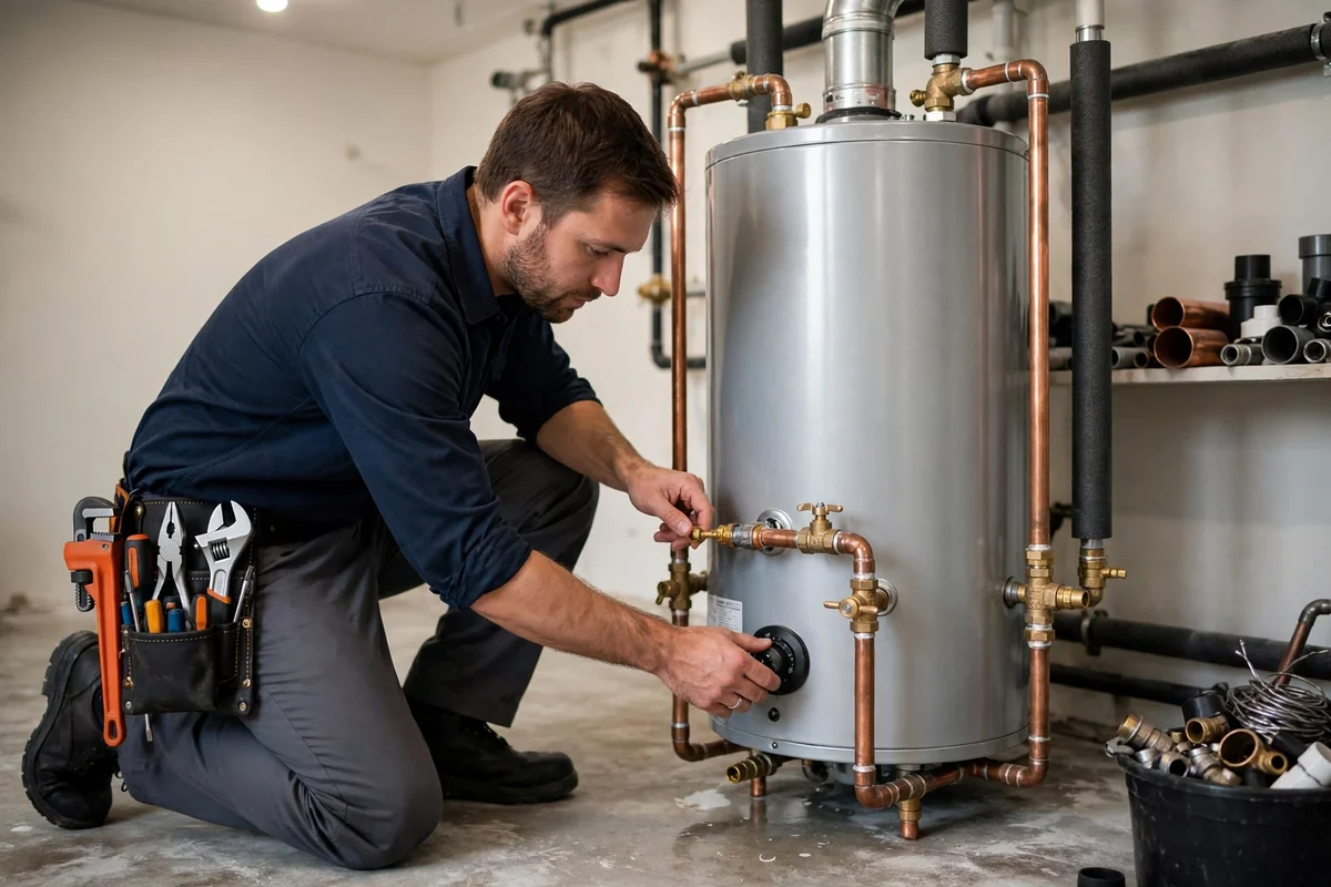 Water heater leaking or out of hot water